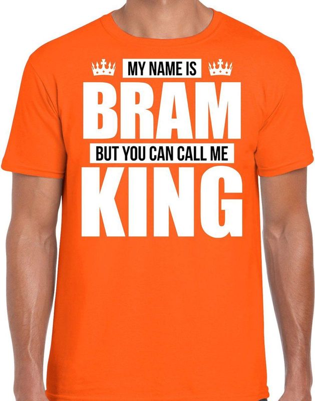 Bellatio Decorations - Fun T-shirt - Oranje - 100% Katoen