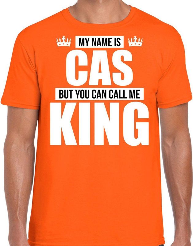 Bellatio Decorations - T-shirt - Oranje - Katoen