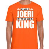 Bellatio Decorations - My Name is Joeri T-shirt - Oranje - 100% Katoen