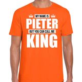 Bellatio Decorations - My Name Is Pieter - T-shirt - Oranje - 100% Katoen