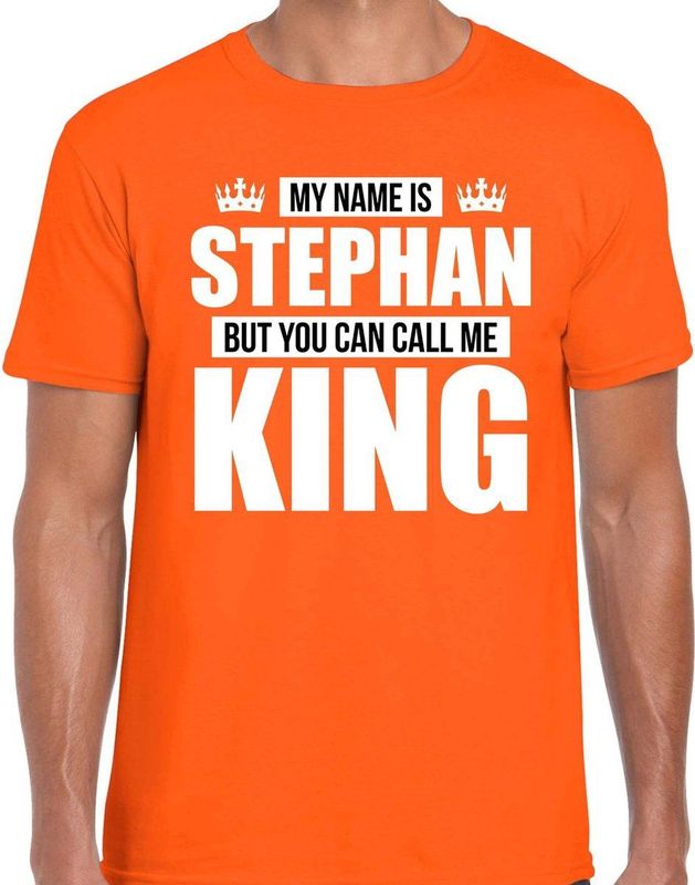 Bellatio Decorations - T-shirt - Oranje - 100% Katoen