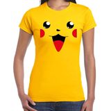 Bellatio Decorations - T-shirt - Geel - Katoen