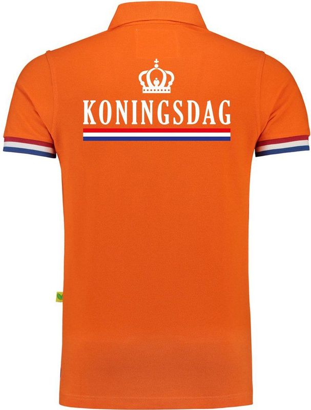 Bellatio Decorations - Poloshirt - Oranje - Katoen