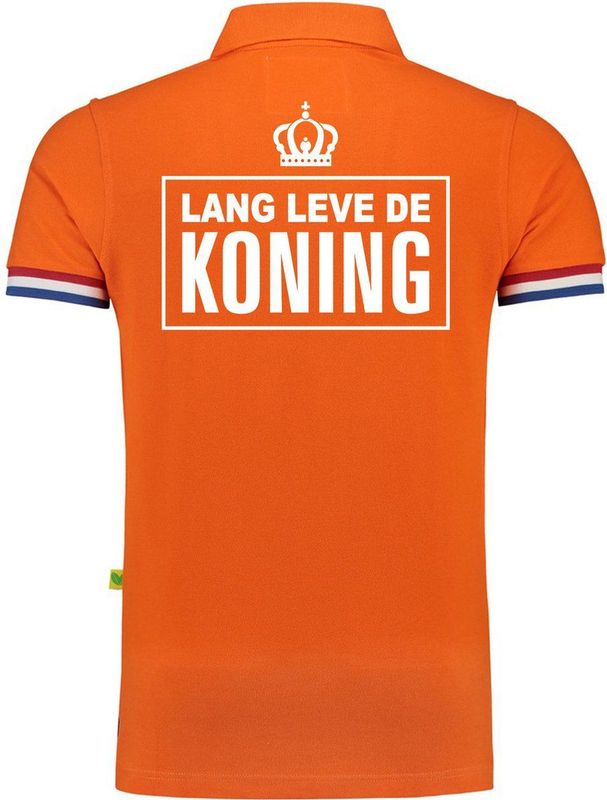 Bellatio Decorations - Poloshirt - Oranje - Katoen - 220 Grams