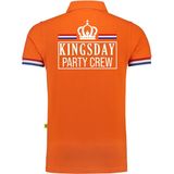 Bellatio Decorations - Luxe King - Poloshirt - Oranje - 200 grams Katoen