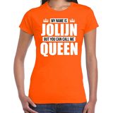 Bellatio Decorations - T-shirt - Oranje - 100% Katoen - Persoonlijk Cadeau