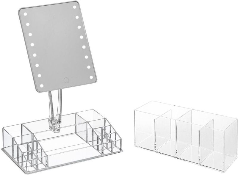 5Five - Make-up Organizer Set - Transparant - Kunststof - 2 Onderdelen