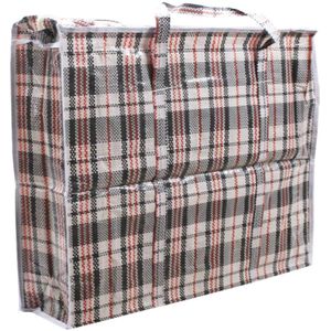 Wastas/boodschappentas/opbergtas/kussenstas zwart print - 80 x 70 x 30 - Jumbo shoppers