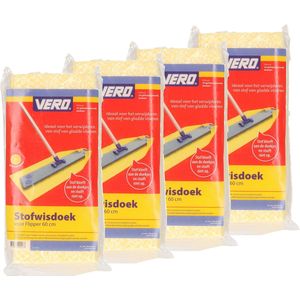100x Stofdoeken met citroengeur voor Vero stofwisser - 60 cm - VloerFlipper60 - Huishouden - Schoonmaken - Stofwissers/vloerwissers stofdoekjes