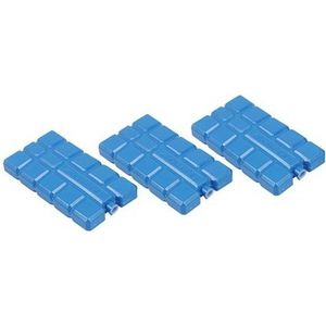 Blauwe Koelelementen 12x stuks 15 x 8 x 2 cm voor koelbox of koeltas - Koelelementen van 220 ml