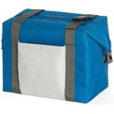 Strand/picknick isolatie koeltas blauw 15 liter inhoud en 38 x 33 x 18 cm