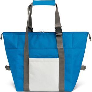 Strand/picknick isolatie koeltas blauw 15 liter inhoud en 38 x 33 x 18 cm - Koeltas