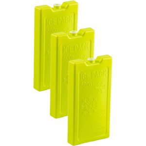 6x stuks 500 grams koelelementen 20 x 10.5 cm groen