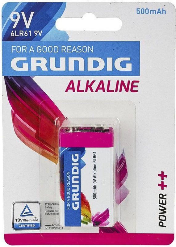 Grundig - V9 Plus - Alkaline Batterijen - 9 Volt - 3 Stuks