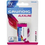 Grundig - V9 Plus - Alkaline Batterijen - 9 Volt - 4 Stuks
