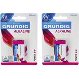 Grundig - V9 Plus - Alkaline Batterijen - 9 Volt - 4 Stuks