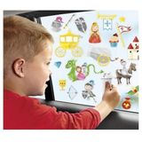 Kinder autoraam beplakken stickers combinatie set boerderij en sprookjes thema - Vinyl stickers