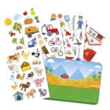 Kinder autoraam beplakken stickers combinatie set boerderij en sprookjes thema - Vinyl stickers