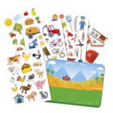 Kinder autoraam beplakken stickers combinatie set boerderij en eenhoorn thema - Vinyl stickers