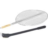 BBQ/barbecue grill klem rond - 75 cm - Incl. schoonmaakborstel