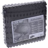 18x Foam vloermat/zwembad tegels antraciet/zwart 40 x 40 cm - Wasmachine - Fitness - Multifunctioneel