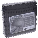 24x Foam vloermat/zwembad tegels antraciet/zwart 40 x 40 cm - Wasmachine - Fitness - Multifunctioneel