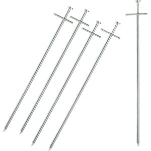 30x grondpennen/tentharingen tarzan metaal 23 cm - Rotspennen - Spijkerharingen