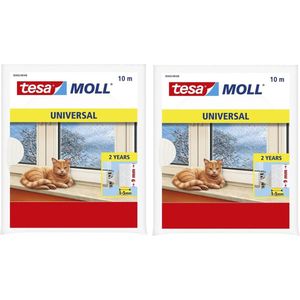3x pakjes zelfklevende raam/deur tochtstrip wit 10 meter x 9 mm - Huis isolatie - Tochtstroken voor ramen en deuren
