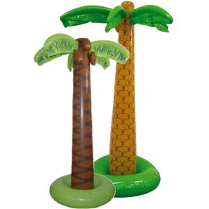 Kunstpalm, 180 cm, kunstplant met bruine netpot, decoratieve