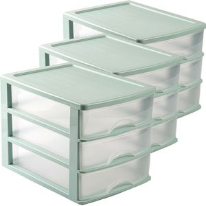 Bürobox Space 5 Schübe grau transparent 28,5x33,5x32 cm