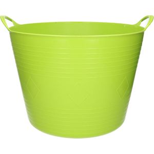 Flexibele kuip - 40 liter - felgroen - kunststof - D45 cm - emmer - wasmand