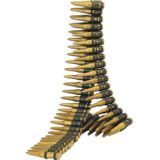 Soldaten/militairen camouflage geweer 59 cm met kogelriem - Met army bruin/groen schmink stift