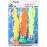Set van 7x stuks gekleurde duikspeeltjes van kunststof - Zwembad speelgoed - Waterspeelgoed - Duikspeelgoed