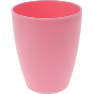 1x drinkbekers kunststof 340 ml roze - Limonade bekers - Campingservies/picknickservies