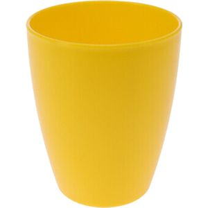 1x drinkbekers kunststof 340 ml geel - Limonade bekers - Campingservies/picknickservies