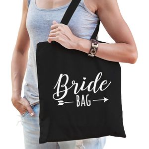 Katoenen tasje bride bag zwart dames - Accessoires bruiloft