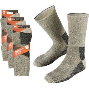 Apollo - Extra Warme - Wollen Sokken - Grijs - 3 Paar
