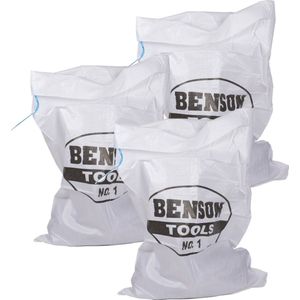 15x Benson Afvalzakken/vuilniszakken met trekband 100 x 65 cm