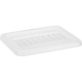Sunware 2x opslagbox kunststof 24 liter lichtgrijs 42 x 33 x 22 cm met deksel en organiser tray