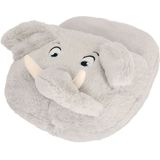 Apollo - Grote voetenwarmer slof - Olifant - one size 30 x 27 cm - Dierensloffen