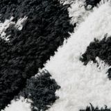 Dames bedsokken/huissokken 2-pak zwart/ecru hartjes/sterren maat 36-41