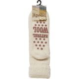 Apollo - Huissokken - Creme - Wol - Anti-slip