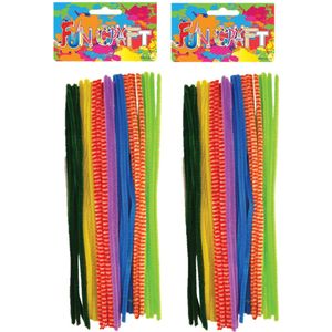 Chenille draad - 8 kleurenmix - 120x - Buigbaar draad - 30 cm