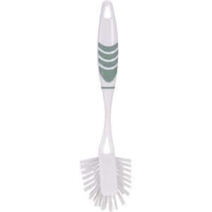 Excellent Houseware Afwasborstel met ophang lus - groen - 29 cm