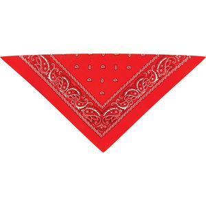 Bandana - rood - boerenzakdoek - dames/heren - cowboy verkleedkleding