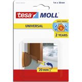 Tesa Tochtstrips - Bruin - 1m X 38 Mm - Set 2x Stuks - Zelfklevend