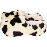 Pluche - Klompenpantoffels - Multi - Polyester - Koeienprint voor Kinderen