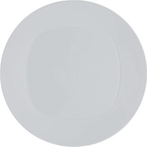 Excellent Houseware Ontbijt/dinerbordjes - 4x stuks - wit - 24 cm