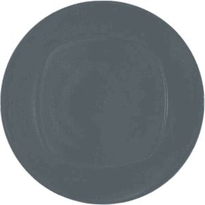Excellent Houseware Ontbijt/dinerbordjes - 4x stuks - grijs - 20 cm