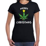 Bellatio Decorations Foute humor Kerst T-shirt wiet - shirt - dames - zwart